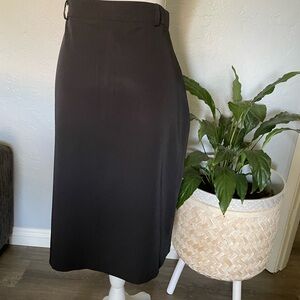 Cherokee Plus Vintage black A-Line skirt with belt loops and a slit whimsigoth
